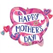 HAPPY MOTHERS DAY LAYERED HEARTS SUPERSHAPE FOIL BALLOON