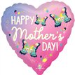 18in HEART HAPPY MOTHERS DAY VIBRANT FLUTTERS FOIL BALLOON