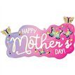 HAPPY MOTHERS DAY VIBRANT FLUTTERS SUPERSHAPE