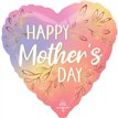 18in HEART HAPPY MOTHERS DAY BOTANICAL TRACES FOIL BALLOON