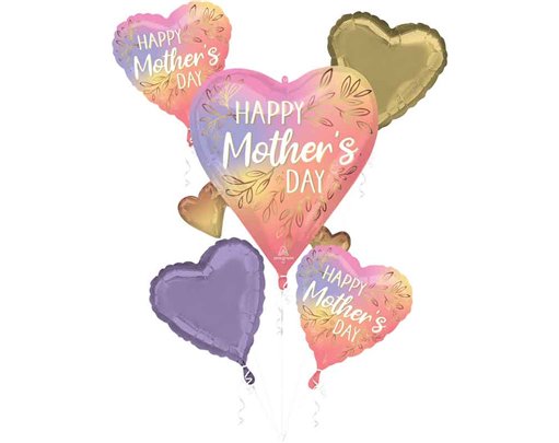 HAPPY MOTHERS DAY BOTANICAL TRACES BOUQUET FOIL BALLOONS