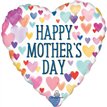 28in HEART HAPPY MOTHERS DAY SPRINKLE HEARTS FOIL BALLOON