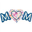 MOM SPRINKLED HEARTS SUPERSHAPE FOIL BALLON