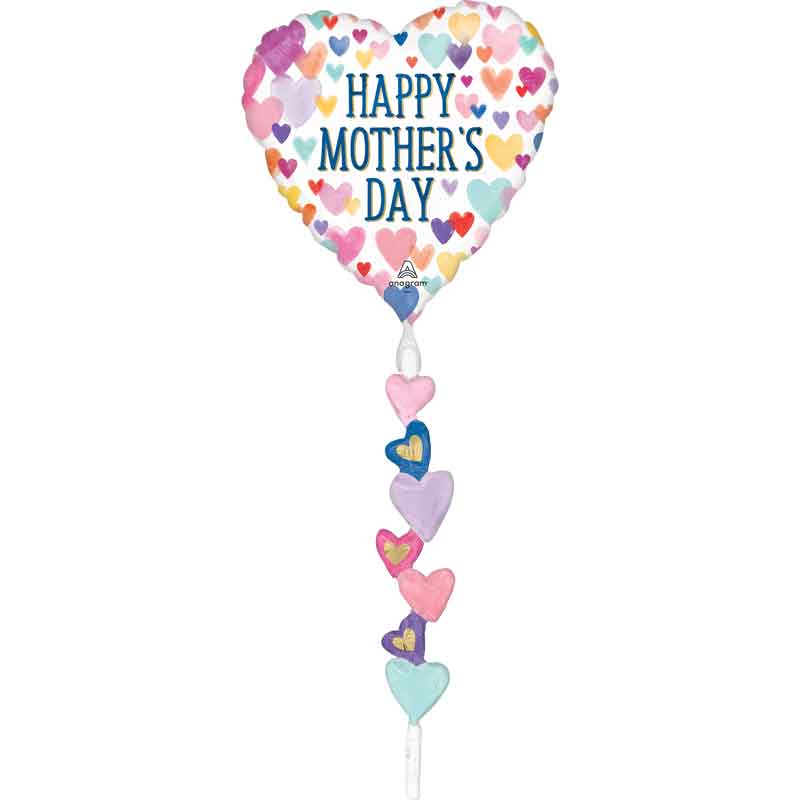 HAPPY MORTHERS DAY SPRINKLED HEARTS AIRWALKER