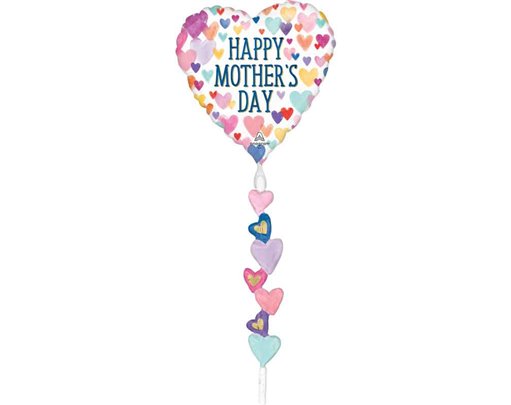 HAPPY MORTHERS DAY SPRINKLED HEARTS AIRWALKER