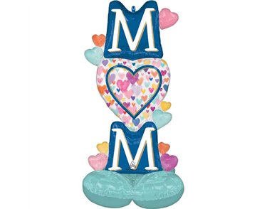 MOM SPRINKLED HEARTS AIRLOONZ