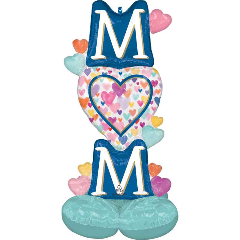 MOM SPRINKLED HEARTS AIRLOONZ