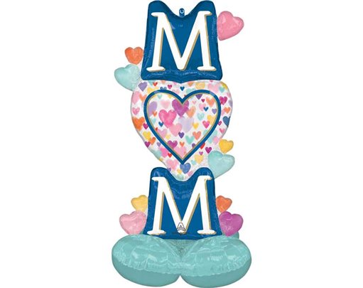 MOM SPRINKLED HEARTS AIRLOONZ