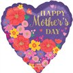 18in HAPPY MOTHERS DAY SWEET FLORALS FOIL BALLOON