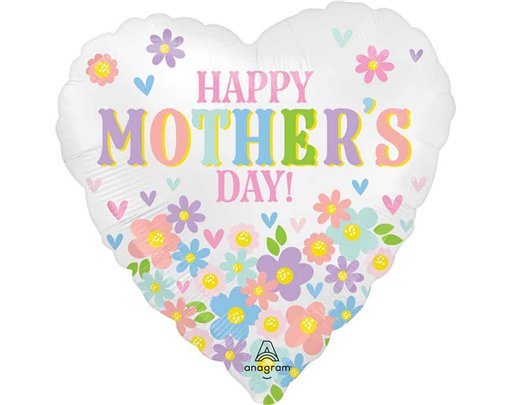 18in SATIN HAPPY MOTHERS DAY DAISY CHAIN FOIL BALLOON