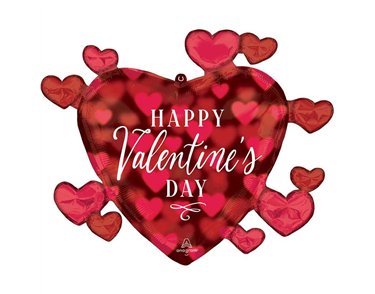 VALENTINE ROMANTIC GLOW SUPERSHAPE FOIL BALLOON