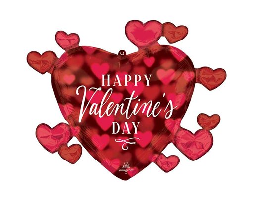 VALENTINE ROMANTIC GLOW SUPERSHAPE FOIL BALLOON