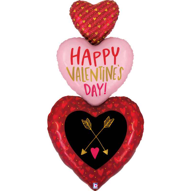 82in SPECIAL DELIVERY VALENTINE TRIO FOIL BALLOON