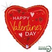 18in ELEGANT VALENTINE HEARTS FOIL BALLOON