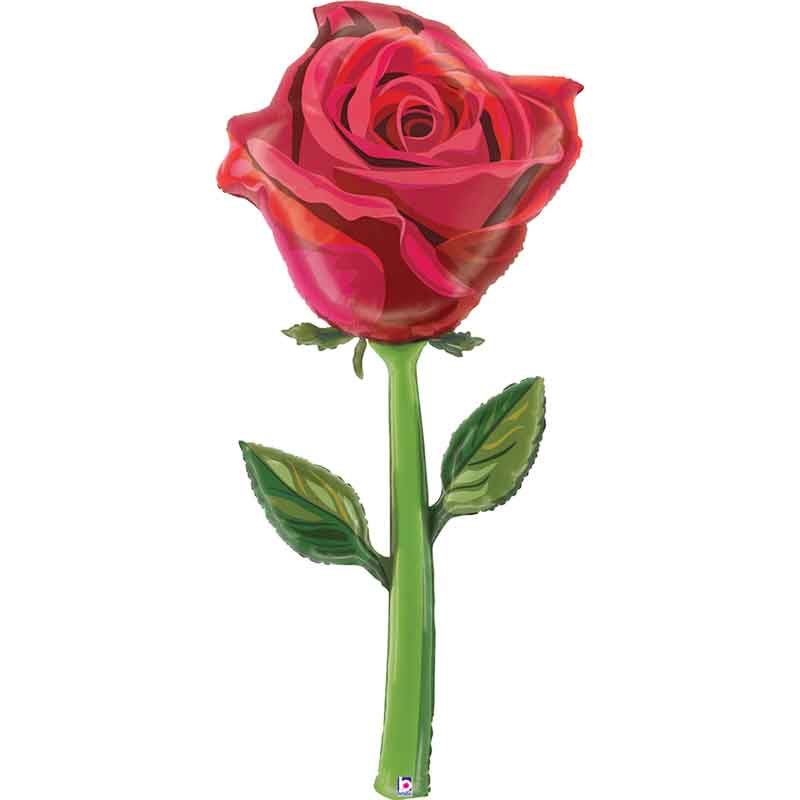 72in FRESH PICKS SATIN ROSE FOIL BALLOON