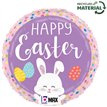 18in EASTER BUNNY DOTS FOIL BALLOON