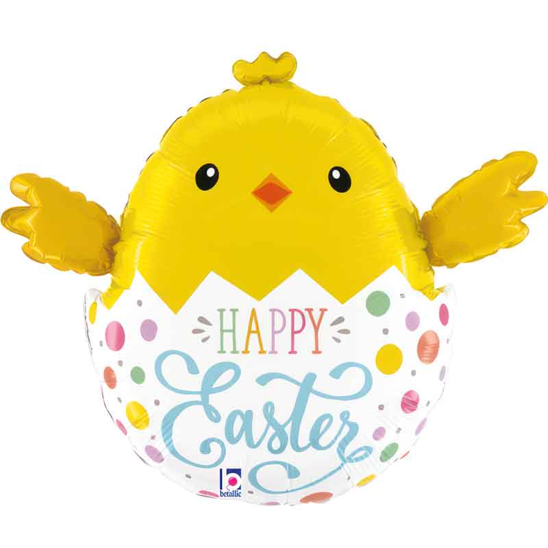 33in EASTER EGG CHICK FOIL BALLOON