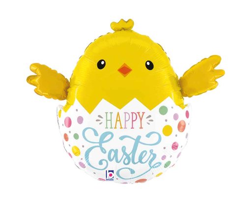 33in EASTER EGG CHICK FOIL BALLOON