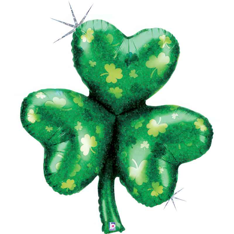 38in SHAMROCK FOIL BALLOON