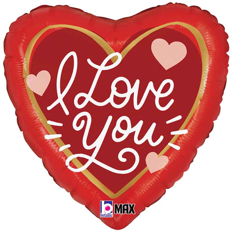 18in LOVE MESSAGES FOIL BALLOON