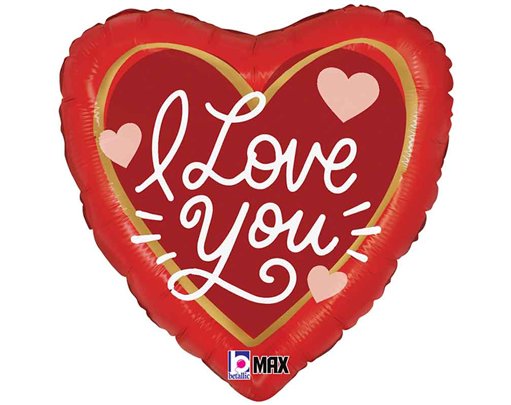 18in LOVE MESSAGES FOIL BALLOON