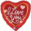 18in LOVE MESSAGES FOIL BALLOON