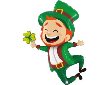 52in JUMPING LEPRECHAUN FOIL BALLOON