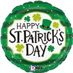 18in ST. PAT'S STRIPES FOIL BALLOON