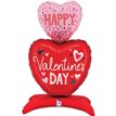 39in STANDUPS VALENTINE HEART FOIL BALLOON