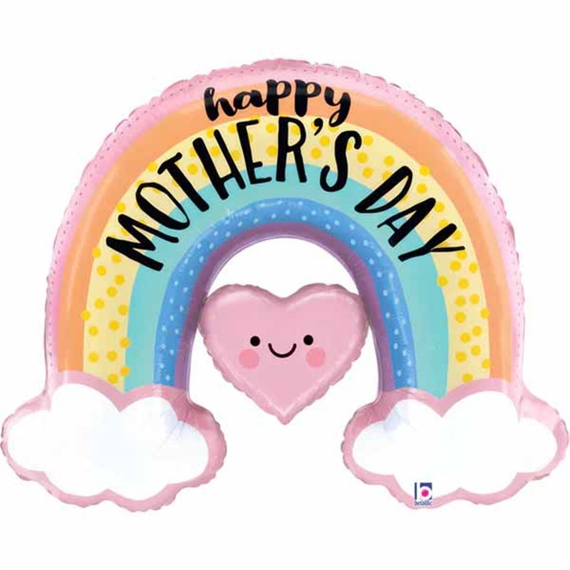 40in PASTEL RAINBOW MOTHER'S DAY FOIL BALLOON