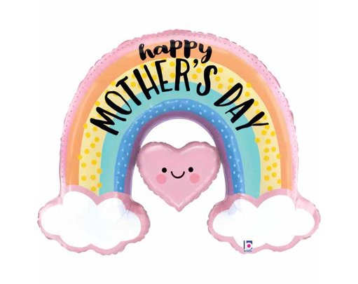 40in PASTEL RAINBOW MOTHER'S DAY FOIL BALLOON