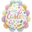 39in RUFFLED FLORAL EASTER EGG FOIL BALLOON