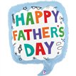 30in FATHER'S DAY SPEECH BUBBLE FOIL BALLOON