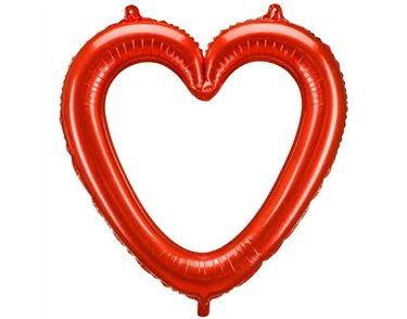RED HEART SHAPED FOIL BALLOON