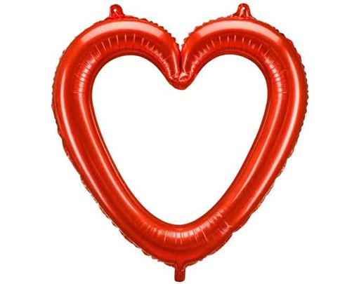 RED HEART SHAPED FOIL BALLOON
