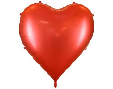 136x129cm XXL RED HEART FOIL BALLOON