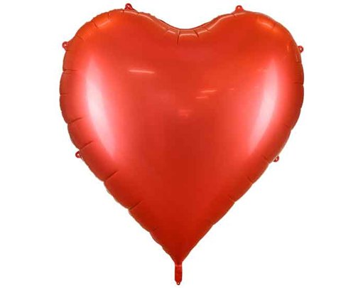 136x129cm XXL RED HEART FOIL BALLOON