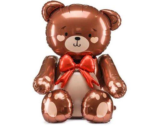 STANDING TEDDY BEAR FOIL BALLOON
