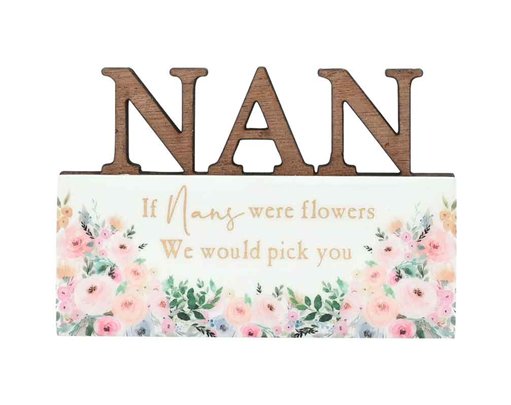 THE COTTAGE GARDEN NAN WORD PLAQUE