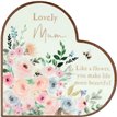 THE COTTAGE GARDEN MANTEL MUM HEART PLAQUE