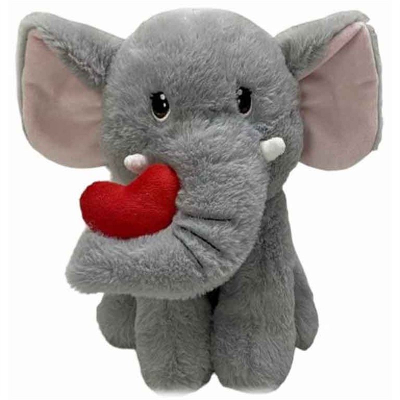 25cm VALENTINES ELEPHANT SOFT TOY