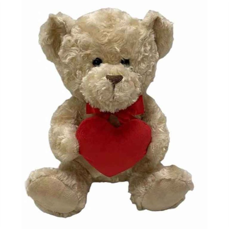 25cm VALENTINES BEAR WITH HEART