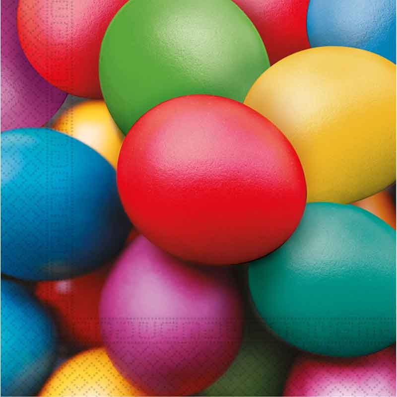 20PK COLORFUL EASTER EGGS NAPKINS