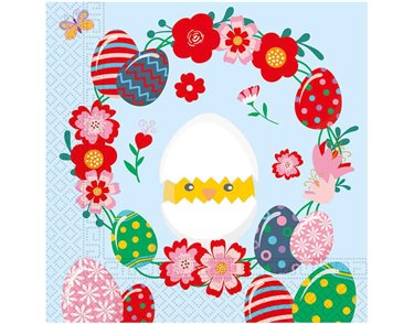 20PK FUNNY EASTER EGG NAPKINS