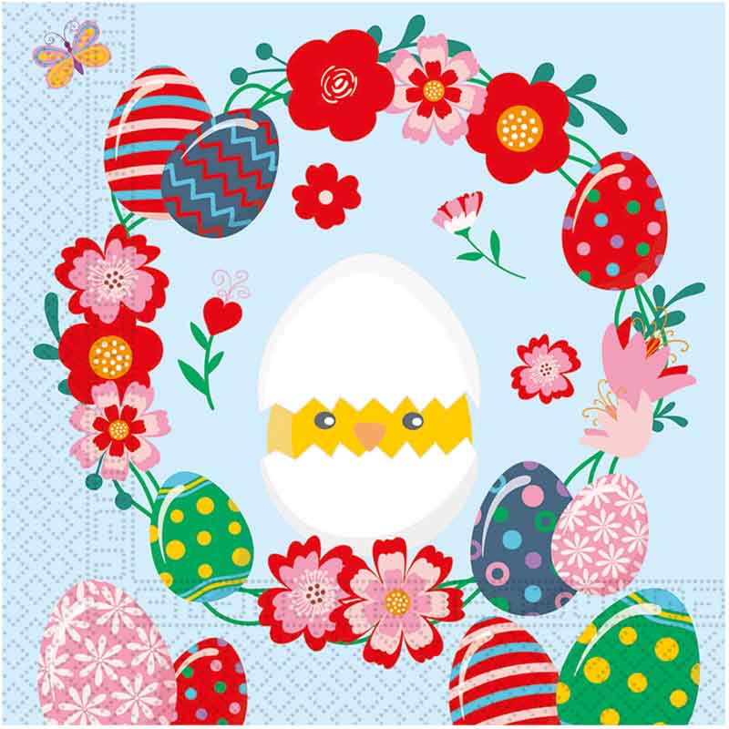 20PK FUNNY EASTER EGG NAPKINS