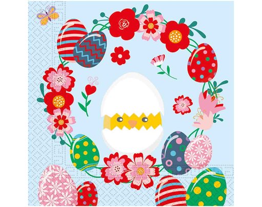 20PK FUNNY EASTER EGG NAPKINS