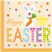 20PK HAPPY EASTER ANIMALS NAPKINS