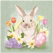 20PK BUNNY & FLOWERS NAPKINS
