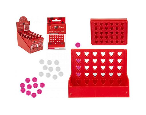 4 IN A ROW LOVE GAME IN HANGING BOX