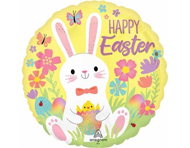 18in EASTER BUNNY LOVE FOIL BALLOON